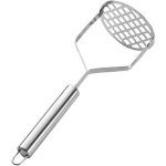 Ustensile de cuisine - kzq - presse - pur�e - cuivre et inox - poign�e ergonomique - design �l�gant