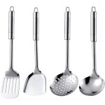Ustensiles de cuisine - pzcc - 4 pi�ces - acier inoxydable 304 - r�sistant � la chaleur - design contemporain ...