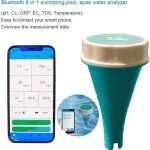 Ustensiles de mesure - ustensiles de controle analyseur deau de piscine connect flottant - 6 en 1 - ...