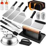 Ustensiles plancha accessoire plancha comprend smash burger cloche plancha spatule plancha kit plancha ...