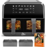 Uten friteuse sans huile 8l 1700w - air fryer avec écran tactile led8 programmes fenêtre visibleminuterie ... Uten friteuse sans huile 8l 1700w - air fryer avec écran tactile led8 programmes fenêtre visibleminuterie ...