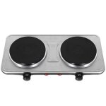 Uten plaque lectrique 2 feuxplaque lectrique compacte 2 feu2000w plaque de cuisson posable en fonte ...