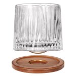 Uten verre  gin vin et eau en cristal verre  whisky de 275 ml dessous de verre en bambouverre a bascule ...
