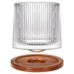 Uten verres  whisky cratifs rotatifs en cristalverre  rhumverre  whisky de 275 ml avec dessous de ...