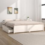 Uu cadre de lit avec rangement - sans matelas - avec tiroirs - blanc 140 x 190 cm ll1540 Uu cadre de lit avec rangement - sans matelas - avec tiroirs - blanc 140 x 190 cm ll1540