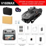 V168 max - screen gps drone 8k cam�ra hd professionnelle 5g wifi fpv 360 �quadrirotor rc grand �cran ...