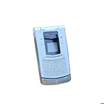 V77 ayxta 2g feature phone 24 pouces prise en charge double sim fm lecteur de musique flip phone argent ...