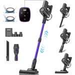 Vactidy blitz v8 pro - 35kpa / 550w aspirateur balai sans fil - 40 min autonomie - cran led - filtration ...