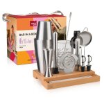 Vacu vin set cocktail complet 16 pièces inox - 7889365 Vacu vin set cocktail complet 16 pièces inox - 7889365