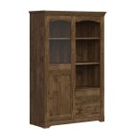 Vaisselier 1 porte 2 tiroirs petits - meubles - noé - 103 x 44 x 158cm - bois foncé Vaisselier 1 porte 2 tiroirs petits - meubles - noé - 103 x 44 x 158cm - bois foncé