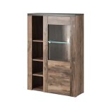Vaisselier 1 porte petits - meubles - amaury - 100 x 37 x 145cm - bois foncé Vaisselier 1 porte petits - meubles - amaury - 100 x 37 x 145cm - bois foncé