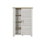 Vaisselier 2 portes mat effet bois chne
