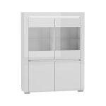 Vaisselier 4 portes petits - meubles - kasla - 106 x 39 x 139cm - blanc