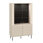 Vaisselier 4 portes petits - meubles - nova - 92 x 40 x 151cm - beige Vaisselier 4 portes petits - meubles - nova - 92 x 40 x 151cm - beige