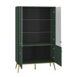 Vaisselier 4 portes petits - meubles - thalia - 92 x 40 x 152cm - vert Vaisselier 4 portes petits - meubles - thalia - 92 x 40 x 152cm - vert