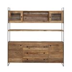 Vaisselier en bois recycl 190cm blaise