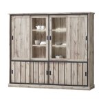 Vaisselier grand mod�le lena 6 + 2 portes led