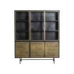 Vaisselier en laiton et m�tal janelle