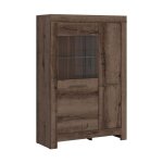Vaisselier 2 portes petits - meubles - adam - 100 x 39 x 148cm - bois fonc