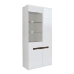 Vaisselier 2 portes petits - meubles - darrel - 90 x 41 x 193cm - blanc Vaisselier 2 portes petits - meubles - darrel - 90 x 41 x 193cm - blanc