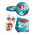 Vaisselle jetable - kit anniversaire vaisselle jetable ariel