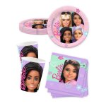 Vaisselle jetable - kit anniversaire vaisselle jetable barbie