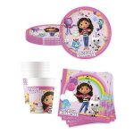 Vaisselle jetable - kit anniversaire vaisselle jetable gabby et la maison magique