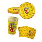 Vaisselle jetable - kit anniversaire vaisselle jetable rc lens