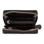 Valentino porte - monnaie noir pour femme - blossom re zip around wallet nero 293752