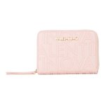 Valentino porte - monnaie rose pour femme - pansy zip around wallet cipria 325268