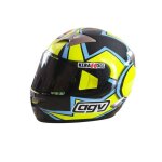 Valentino rossi 1:5 mini casco replica ? vr46 motogp winter test 2005