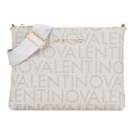 Valentino sac � �paule bandouli�re gris clair gris pour femme - regina re shopping bag beige / nature ...
