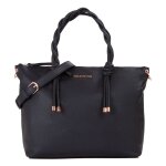 Valentino sac shopper noir pour femme - scarlett re shopping bag nero 301896