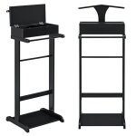 Valet de chambre lulboll avec bote ouvrable bois de pin noir