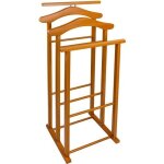 Valet de nuit maxi en bois merisier - arredamenti italia - support triple pour vêtements et pantalons ... Valet de nuit maxi en bois merisier - arredamenti italia - support triple pour vêtements et pantalons ...