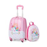 Valise 16 ?? et sac à dos 12 ?? pour enfants lot de 2 bagages à main avec roulettes en pc et abs avec ... Valise 16 ?? et sac à dos 12 ?? pour enfants lot de 2 bagages à main avec roulettes en pc et abs avec ...