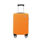 Valise cabine 55�35�20 cm ? bagage rigide abs l�g�re anti - choc avec serrure � code et 4 roulettes compatible ...