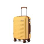 Kono valise cabine 55x38x19cm valise de voyage en abs valise rigide trolley ultra lgre bagage 4 roulettes ...