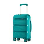 Valise cabine 55x38x20cm valise de voyage valise rigide en polypropyl�ne l�gere � 4 roulettes avec serrure ...
