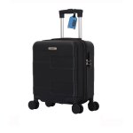 Valise cabine easyjet 45x36x20 cm ? abs rigide l�ger ? 4 roues doubles pivotantes ? noir - trolley adc ...