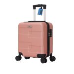 Valise cabine easyjet 45x36x20 cm ? abs rigide l�ger ? 4 roues doubles pivotantes ? rose - trolley adc ...