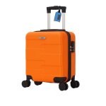 Valise cabine easyjet trolley adc 45x36x20 cm ? abs 23 kg ? 32 l ? 4 roues 360� ? orange
