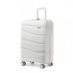 Kono valise cabine grande 76x50x31cm rigide polypropyl�ne l�ger portable valise de voyage � 4 roulettes ...