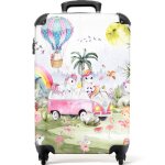 Valise fille cabine - noboringsuitcases - bagage � main 55x35x20cm - l�g�re et rigide - avec 4 roulettes ...