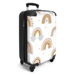 Valise cabine - noboringsuitcases - bagage  main 55x35x20cm - lgre et rigide - avec 4 roulettes - ...