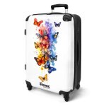 Valise fille cabine - noboringsuitcases - bagage � main 55x35x20cm - l�g�re et rigide - avec 4 roulettes ...
