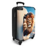 Valise enfant cabine - noboringsuitcases - bagage � main 55x35x20cm - l�g�re et rigide - avec 4 roulettes ...
