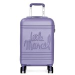 Valise cabine passe - partout rigide 55 cm - violet - lm10711p