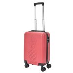 Valise cabine - jet lag - ananas - rigide - bicolore - gris