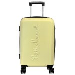 Valise cabine rigide polycarbonate tsa 58 cm - jaune - lm188481p